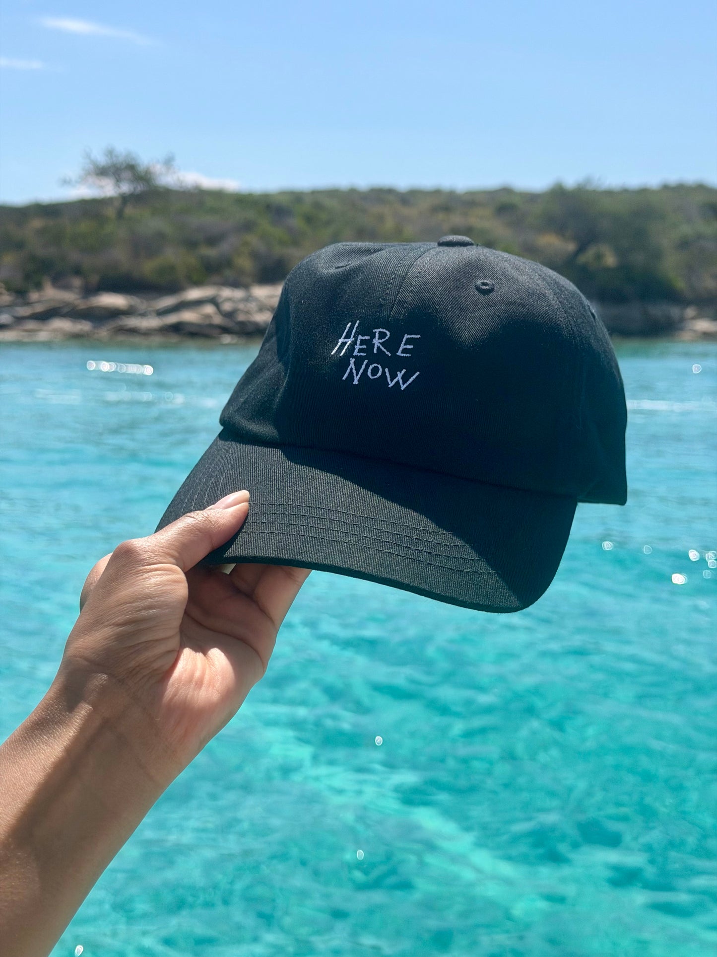 Embroidered Here Now Yolo Cap