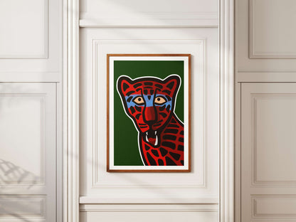 Colorful Leopard Art Print: Bold Animal Wall Art