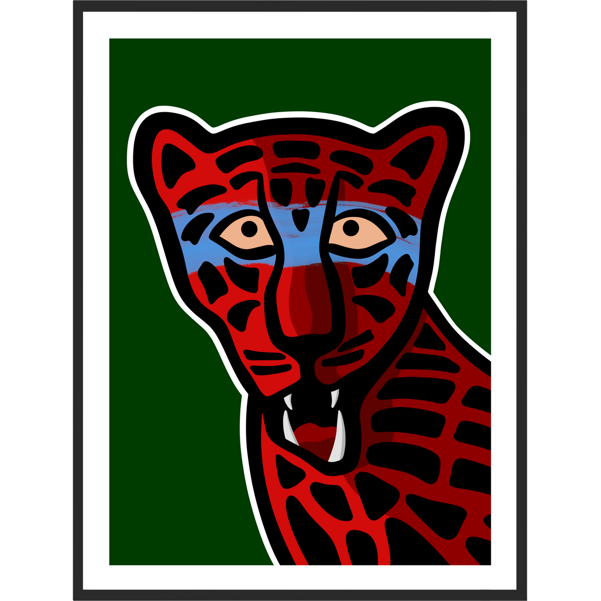 Colorful Leopard Art Print: Bold Animal Wall Art