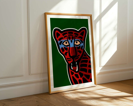 Colorful Leopard Art Print: Bold Animal Wall Art