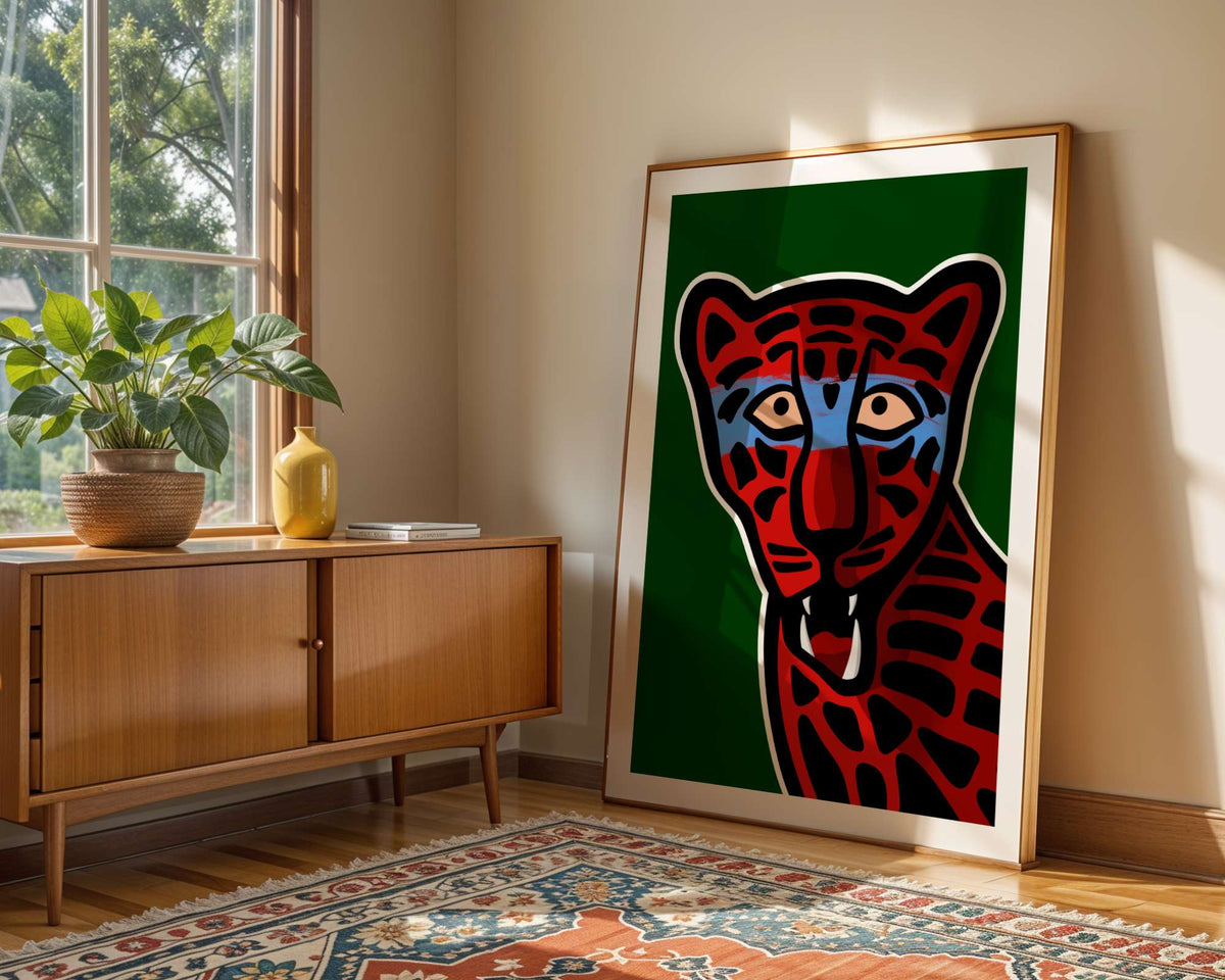 Colorful Leopard Art Print: Bold Animal Wall Art