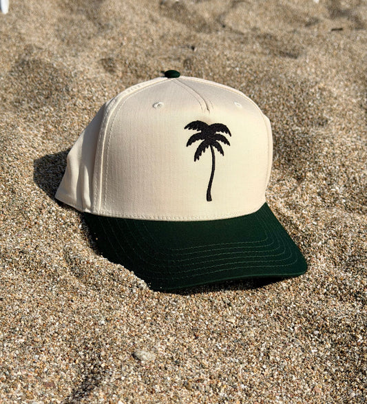 Palm Tree Embroidered Dad Hat: Minimalist Beach Design Baseball Cap