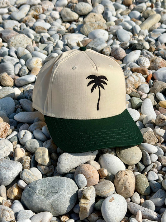 Palm Tree Embroidered Dad Hat: Minimalist Beach Design Baseball Cap