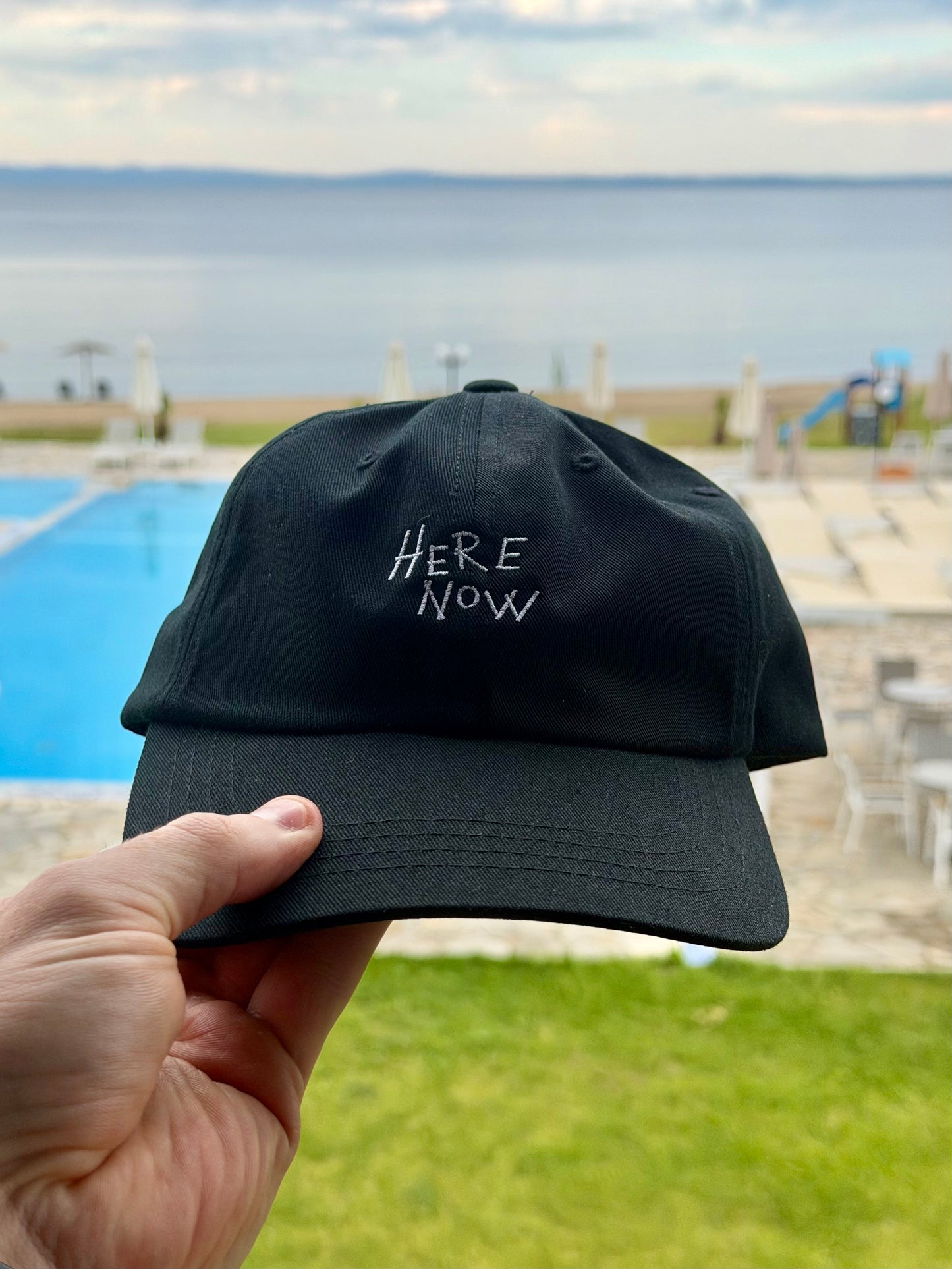Embroidered Here Now Yolo Cap
