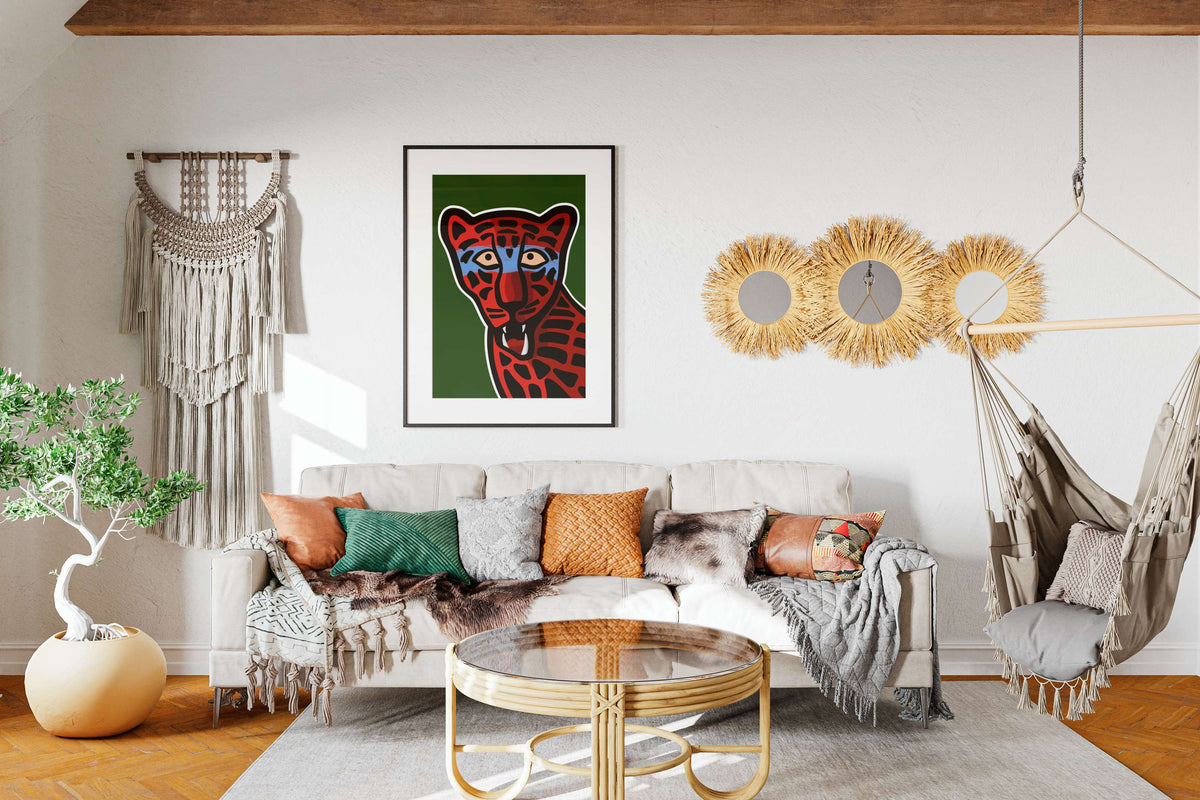Colorful Leopard Art Print: Bold Animal Wall Art